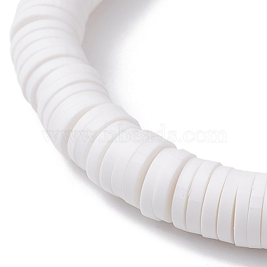 bracelet extensible de surfeur heishi en argile polymère avec breloques papillon en acrylique(BJEW-JB09915-02)-4