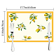 Rectangle with Lemon Pattern Cotton Linen Cloth Table Mat(AJEW-WH0196-001)-2