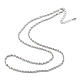 Латунные каната цепи ожерелья(NJEW-K123-12P)-2