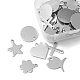 60Pcs 6 Style 201 & 304 Stainless Steel Stamping Blank Tag Charms(STAS-FS0001-39)-4
