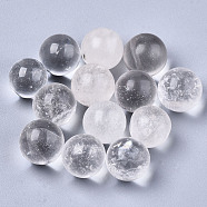 Natural Quartz Crystal Beads, Gemstone Sphere, No Hole/Undrilled, Round, 8mm(G-R483-14-8mm)