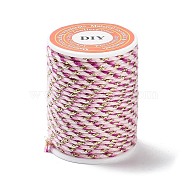 4-Ply Polycotton Cord, Handmade Macrame Cotton Rope, for String Wall Hangings Plant Hanger, DIY Craft String Knitting, Light Coral, 1.5mm, about 4.3 yards(4m)/roll(OCOR-Z003-D113)