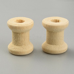 Wooden Empty Spools for Wire, Thread Bobbins, BurlyWood, 1.35x1.1cm(TOOL-WH0125-53A)