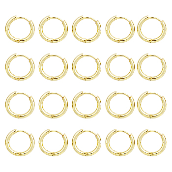 20Pcs Stainless Steel Huggie Hoop Earrings, Golden, 17x2.5mm