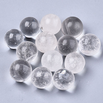 Natural Quartz Crystal Beads, Gemstone Sphere, No Hole/Undrilled, Round, 8mm