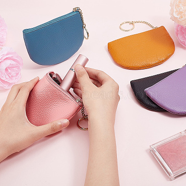 5Pcs 5 Colors Imitation Leather Coin Purse for Women(ABAG-CP0001-03)-3