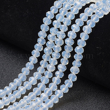 3mm Clear Rondelle Glass Beads