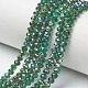 Chapelets de perles en verre galvanoplastique(EGLA-A034-T4mm-J01)-1