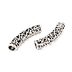 Tibetan Style Alloy Hollow Curved Tube Beads(FIND-Z063-36AS)-2