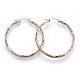 304 Stainless Steel Hoop Earrings(EJEW-P173-09GP)-1