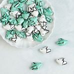 Handmade Porcelain Beads, Hand Painted Ceramic Beads, Bird, Famille Rose Porcelain, Mixed Color, 15x19x8mm, Hole: 2.5mm(PORC-C010-04)