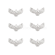 Alloy Cabochons, Nail Art Decoration Accessories for Women, Eagle, Platinum, 5x9x1.8mm, about 100pcs/bag(MRMJ-WH0058-24P)