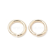 Brass Jump Rings, Open Jump Rings, Long-Lasting Plated, Cadmium Free & Lead Free, Round Ring, Real 14K Gold Plated, 5x0.7mm, 21 Gauge, Inner Diameter: 3.5mm(KK-WH0060-01C-G)