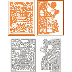 Birthday Cake Carbon Steel Cutting Dies Stencils, for DIY Scrapbooking, Photo Album, Decorative Embossing Paper Card, Stainless Steel Color, Food, 91~107x142x0.8mm, 1pc/style(DIY-WH0309-1395)