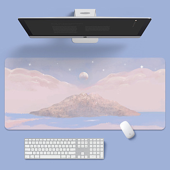 Rubber with Cloth Mouse Pad, Rectangle, Mountain, 800x300x3mm