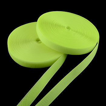 Adhesive Hook and Loop Tapes, Magic Taps with 50% Nylon and 50% Polyester, Green Yellow, 25mm