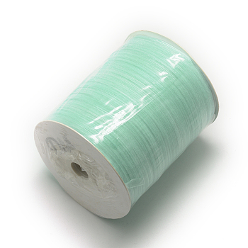 Organza Ribbon, Aquamarine, 1/8 inch(3mm), 1000yards/roll(914.4m/roll)