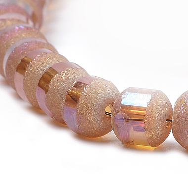 Chapelets de perles en verre galvanoplastique(EGLA-S131-8mm-A05)-3