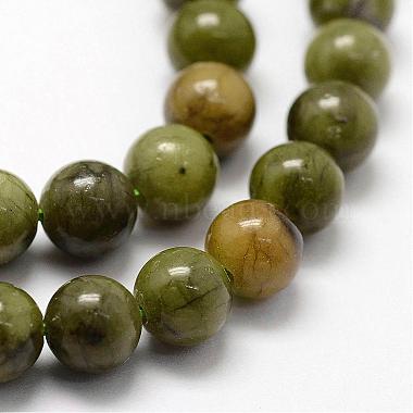 Naturels chinois perles de jade brins(G-F363-6mm)-3