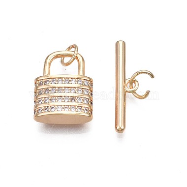 Brass Micro Pave Clear Cubic Zirconia Toggle Clasps(KK-S356-724-01)-3