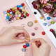 50Pcs 10 Colors Handmade Lampwork Beads Strands(LAMP-ME0001-03)-3