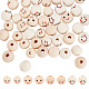 80pcs 4 styles Natural Wood European Beads(WOOD-AR0001-38)-1