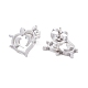 Heart 304 Stainless Steel Stud Earrings for Women(EJEW-Z017-05P)-2