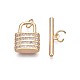 Brass Micro Pave Clear Cubic Zirconia Toggle Clasps(KK-S356-724-01)-3