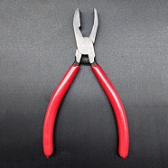 Stainless Steel Glass Breaking Pliers, Glass Tools Mosaic Tools, for Glass Mosaics and Fusing Work, Red, 15.4x5.5x1cm(TOOL-WH0133-13)