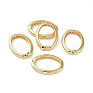 Brass Shortener Clasps, Twister Clasps, Long-Lasting Plated, Oval Ring, Real 18K Gold Plated, 27x20x4mm(ZIRC-G160-07G)