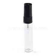 5ml Mini Refillable Glass Spray Bottles, with Plastic Fine Mist Sprayer & Dust Cap, for Perfume, Essential Oil, Clear, 7.65x1.4cm, Capacity: 5ml(0.17 fl. oz)(MRMJ-WH0059-79B)