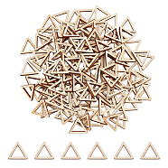 Beechwood Linking Rings, Triangle, 17.5x20x2.5mm, Inner Diameter: 11x12.5mm(WOOD-WH0034-09A)