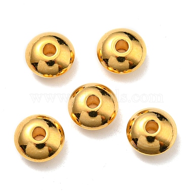 Real 24K Gold Plated Disc 202 Stainless Steel Spacer Beads