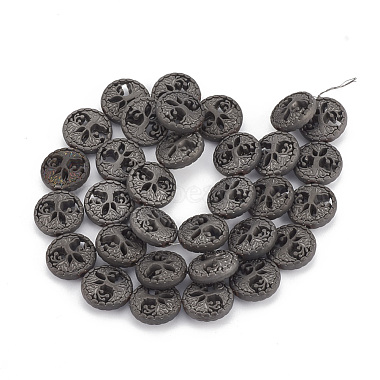 Electroplate Non-magnetic Synthetic Hematite Beads Strands(G-N0322-05)-3