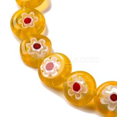 Handmade Millefiori Lampwork Beads Strands(LAMP-G164-04D)-3