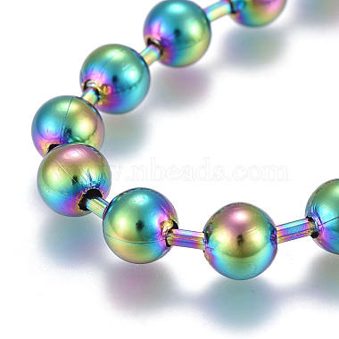304 Stainless Steel Ball Chain Necklaces(NJEW-F277-01B-MC)-2
