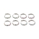 Cubic Zirconia Hoop Earrings(EJEW-P213-20P)-1