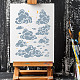 PET Plastic Hollow Out Drawing Painting Stencils Templates(DIY-WH0284-020)-5