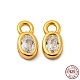 Real 18K Gold Plated 925 Sterling Silver Charms(STER-K176-03C-G)-1