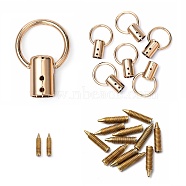 Alloy Swivel Clasps, Swivel Snap Hook, with Iron Nail, Light Gold, 46x31.5x14mm, Hole: 11.5mm(PALLOY-Z003-03G)