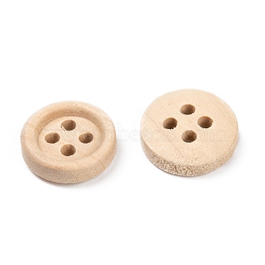 13mm Wheat Wood Button