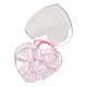 Cajas de joyas de plástico de corazón(OBOX-F006-05)-3
