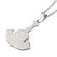 201 Stainless Steel Pendant Necklaces(NJEW-G118-04P)-1