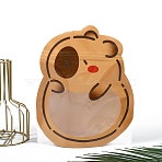 Cartoon Animal PET Cookies Resealable Packaging Bags, Top Seal, Self Seal Bags for Candy Gift, Cartoon Hydrochoerus Shape, 26x18cm(PW-WG28C20-01)