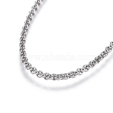 Non-Tarnish Adjustable 304 Stainless Steel Rolo Chains Slider Bracelet(BJEW-L653-003P-B)-2