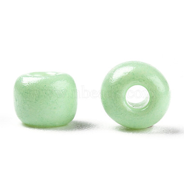 perles de rocailles en verre de couleurs intérieures opaques et transparentes(SEED-F004-4mm-04)-2