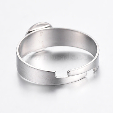 Componentes de anillos de dedo de 304 acero inoxidable ajustables(X-STAS-G187-01P-6mm)-2