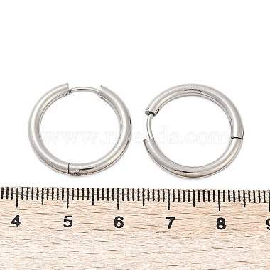 Boucles d'oreilles créoles en acier inoxydable résistantes au ternissement 201(STAS-F149-33P-A)-3