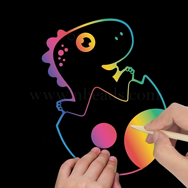 Scratch Rainbow Painting Art Paper(KICR-PW0001-06)-2
