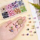 Olycraft 160Pcs 8 Colors Electroplate Natural Agate Beads Strands(G-OC0003-15)-3